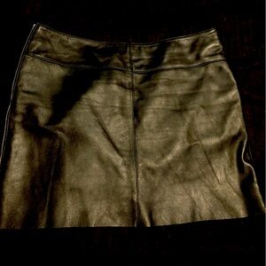 Genuine Leather Mini Skirt.  Super Cute!